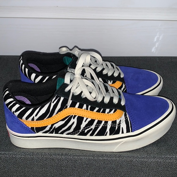 Zebra Colorblock Old Skool Comfycush Vans - Picture 2 of 5